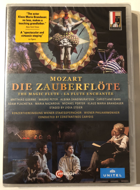 MOZART - DIE ZAUBERFLÖTE / THE MAGIC FLUTE - LA FLUTE ENCHANTÉE / KONZERTVEREINIGUNG WIENER STAATSOPERNCHOR - WIENER PHILHARMONIKER / CONDUCTED BY CONSTANTINOS CARYDIS / UNITEL CLASSICA / DVD Video (814337014971)
