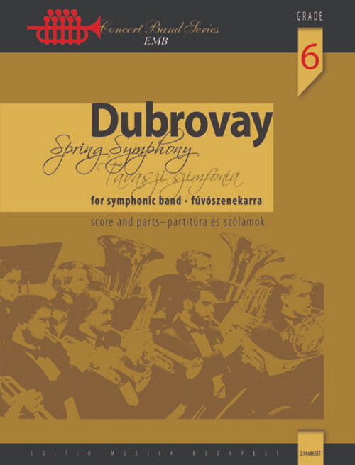Dubrovay László Spring Symphony  score and parts  sheet music (9790080305072)