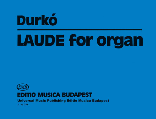 Durkó Zsolt Laude  sheet music (9790080133767)