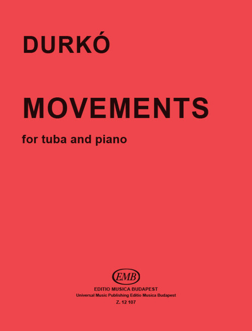 Durkó Zsolt Movements  for tuba and piano  sheet music (9790080121078)