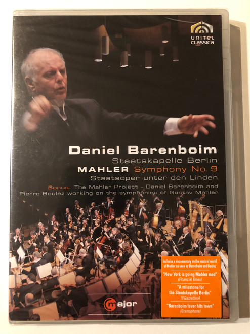 Daniel Barenboim - Staatskapelle Berlin / MAHLER - Symphony No. 9 / Staatsoper unter den Linden / Unitel Classica / major / DVD Video (814337010379)