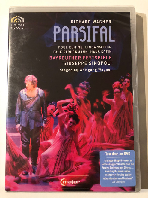 RICHARD - WAGNER PARSIFAL / POUL ELMING, LINDA WATSON, FALK STRUCKMANN, HANS SOTIN / BAYREUTHER FESTSPIELE / GIUSEPPE SINOPOLI / Staged by Wolfgang Wagner / Unitel Classica / major / DVD Video (814337010591)