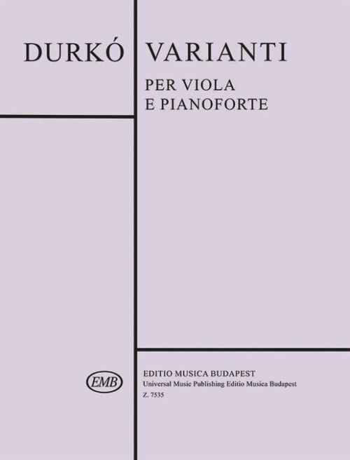 Durkó Zsolt Varianti  sheet music (9790080075357)