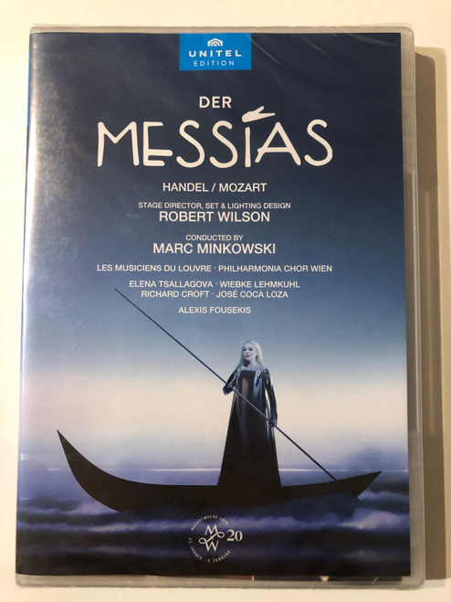 DER MESSIAS - HANDEL, MOZART  STAGE DIRECTOR, SET & LIGHTING DESIGN ROBERT WILSON  CONDUCTED BY MARC MINKOWSKI  LES MUSICIENS DU LOUVRE PHILHARMONIA CHOR WIEN  UNITEL EDITION  DVD Video (814337017583)