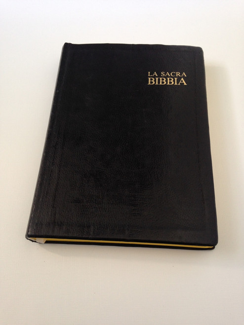 La Sacra Bibbia - Italian Language Bible / Black Leather Bound - Antico e Nuovo Testamento