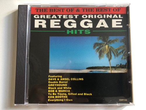 The Best Of & The Rest Of Greatest Original Reggae Hits / Featuring: Dave & Ansel Collins - Double Barrel; Greyhound - Black And White; Bob & Marcia - To Be Young, Gifted and Black / Action Replay Records Audio CD / CDAR 1006 