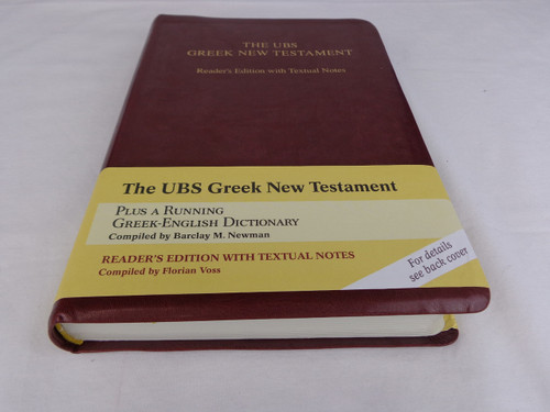 UBS Greek New Testament Reader's Edition With Textual Notes (Greek Edition)
