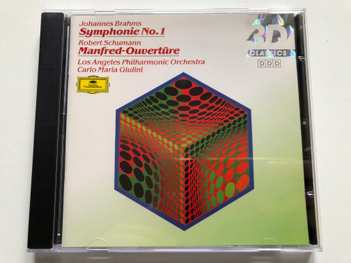 Johannes Brahms: Symphonie No. 1, Robert Schumann: Manfred-Ouvertüre - Los Angeles Philharmonic Orchestra, Carlo Maria Giulini / 3D Classics / Deutsche Grammophon Audio CD Stereo / 427 804-2