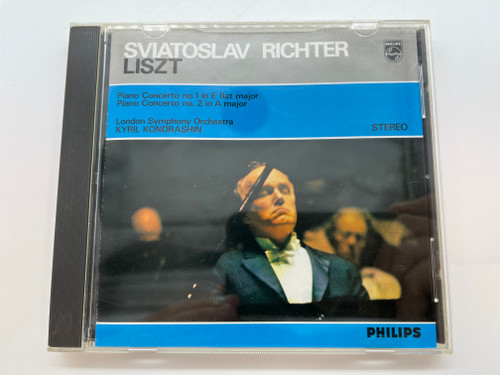 Sviatoslav Richter - Liszt: Piano Concerto No. 1 In E Flat Major, Piano Concerto No. 2 In A Major - London Symphony Orchestra, Kyril Kondrashin / Philips Audio CD Stereo / PHCP-20363