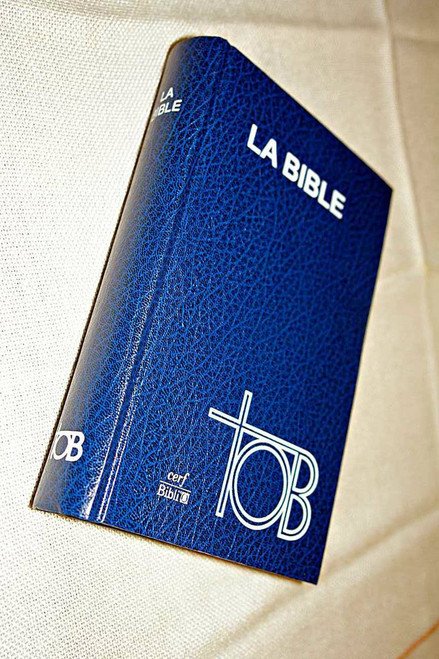 Large French TOB Bible, Blue Hardcover / Ecumenical Translation / Traduction œcuménique de la Bible 