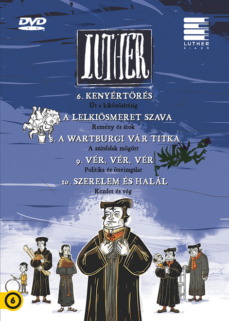 Luther II. Episodes 6-10 DVD 2018 / Author: Lackfi János (Szerző) / Directed by Richly Zsolt (Rendező) / Készült a reformáció kezdetének 500. évfordulójára / Színes magyar animációs film HUNGARIAN 