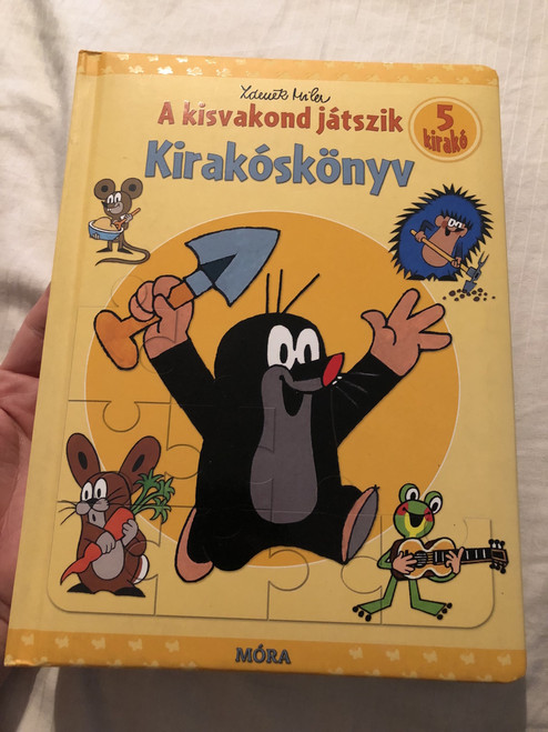 KISVAKOND JÁTSZIK KIRAKÓSKÖNYV / PUZZLEBOOK ZDENĚK MILER / DER KLEINE MAULWURF / HAS 5 PUZZLE ACTIVITY PAGES BEAUTIFUL FULL COLOR / KRTEK THE MOLE (9789631199833)