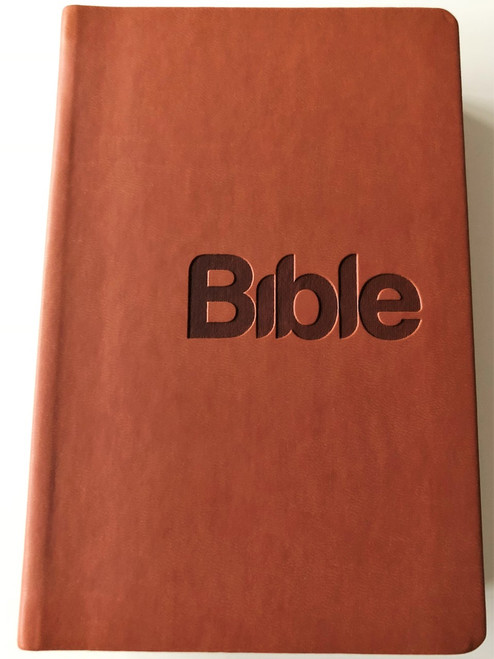Czech Moderen Bible / Brown Imitation Leather Cover / Bible, překlad 21. století, hnědá