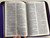 Holy Bible - Szent Biblia LILA / Károli Gáspár / Small size Imitation Leather with zipper / Golden Edges / Words of Christ in Red / Maps & Timeline / Jézus szavai piros kiemeléssel / Térképek és idővonal (PatmosBibleLilaSmall)