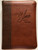 Slovak brown duotone Leather Bible with zipper / Slovo na Cestu Životom / Slovensky Ekumenicky Preklad / Ecumenical Translation / Slovenská biblická spoločnost 2020 (9788089846528)