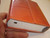 Orange Leather Bound Czech Bible Ecumenical Translation with Flap Cover, and Thumb Index