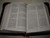 Black Leather bound Bilingual English - Chinese Holy Bible / Midsize or Trim Size Bible with Gold edges, Cross zipper