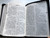 Navy Blue Leather bound Chinese Holy Bible - New Chinese Version (Shen edition) / Worldwide Bible Society 2001 / Leather bound with zipper and page indexes and silver edges / 如稻新譯本 (神字版) (9628623745)