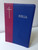 Romanian Bible - Revised Edition / Biblia sau Sfanta Scriptura - Editie Revizuita / Dumitru Cornilescu  Version / Burgundy - Blue Duo-Tone Cover