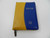 Ukrainian Language Mustard-Blue DuoTone Leatherette Bible with Zipper, Thumb Index / Old and New Testaments 