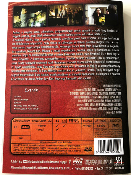 Second To Die DVD 2002 A Másik Fél Halála / Directed by Brad Marlowe / Starring: Erika Eleniak, Jerry Kroll, Colleen Camp, Kimberly Rowe, John Wesley Shipp, Paul Winfield (5999544155107)