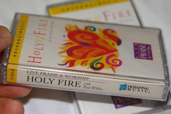  Paul Wilbur ‎– Holy Fire Messianic Praise and Worship 1997 / Hosanna! Music - Audio Cassette Tape / Made in USA