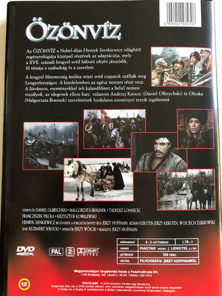 Potop DVD 1974 Özönvíz (The Deluge) / Directed by Jerzy Hoffman / Starring. Daniel Olbrychski, Malgorzata Braunek, Tadeusz Lomnicki (5996051435708)