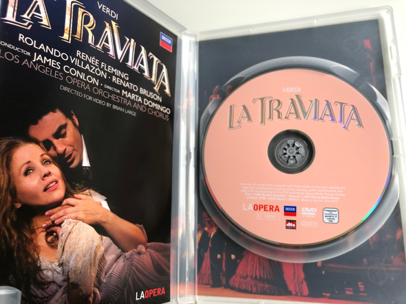 Giuseppe Verdi - La Traviata DVD 2006 / Directed by Brian Large, Plácido Domingo / Featuring Renée Fleming, Rolando Villazon, Renato Bruson / Decca (044007432150)