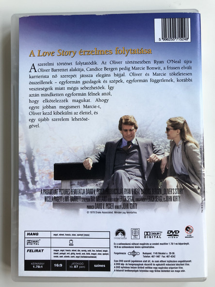 Oliver's Story DVD 1978 Oliver története / Directed by John Korty / Starring: Ryan O'Neal, Candice Bergen (5996255715248) 