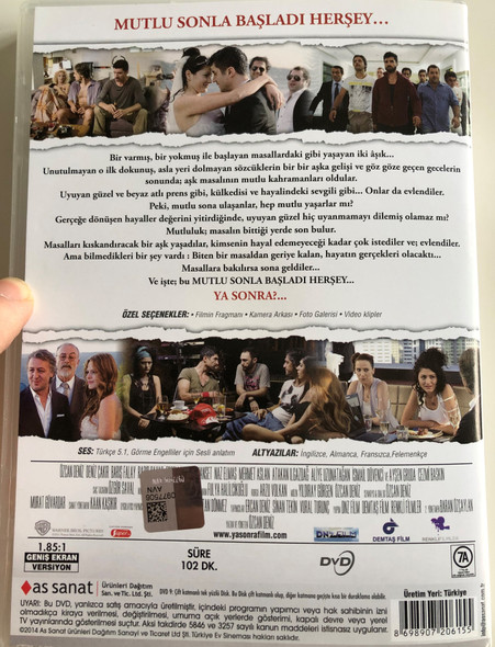 Ya Sonra DVD And then What? / Directed by Özcan Deniz, Baran Özcaylan / Starring: Deniz Çakır, Özcan Deniz, Barış Falay, Ragıp Savaş (8698907206155)