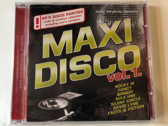 Gabor Hargittay presents Maxi Disco Vol. 1. / Rocky M, Fancy, Bisquit, Max Him, Silent Circle, David Lyme, Facts & Fiction... / 80's Disco Rarities radio & clubhits collection incl. extra versions / Hargent Media ‎Audio CD / CD HGPOL 780