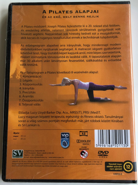 The Power of Pilates for Toning & Conditioning DVD 2009 A Pilates alapjai és az erő, mely benne rejlik / Directed by David Morgan / Presented by Lucy Lloyd-Barker (5998168501130)