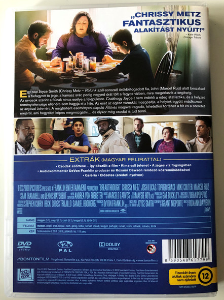 Breakthrough DVD 2019 Áttörés / Directed by Roxann Dawson / Starring: Chrissy Metz, Josh Lucas, Topher Grace, Mike Colter (8590548617799)