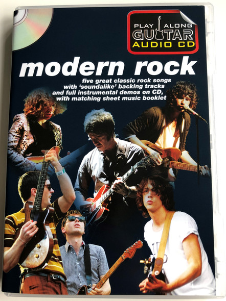 Modern Rock - Play along Guitar Audio CD / Five great classic rock songs with soundalike backing tracks / Razorlight, The kooks, Oasis, Franz Ferdinand, The Killers / Wise Publications AM1000835 (9781849385848)