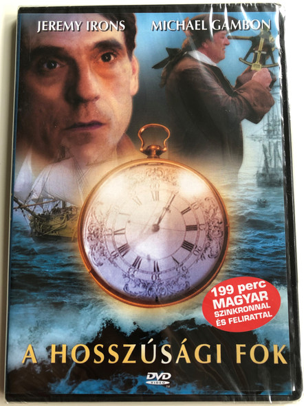 Longitude DVD 2000 A hosszúsági fok / Directed by Charles Sturridge / Starring: Michael Gambon, Jeremy Irons, Ian Hart (5999882843155)