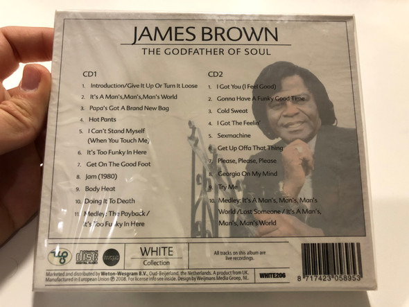 James Brown – The Godfather Of Soul / White Collection / Weton-Wesgram 2x Audio CD 2008 / WHITE206