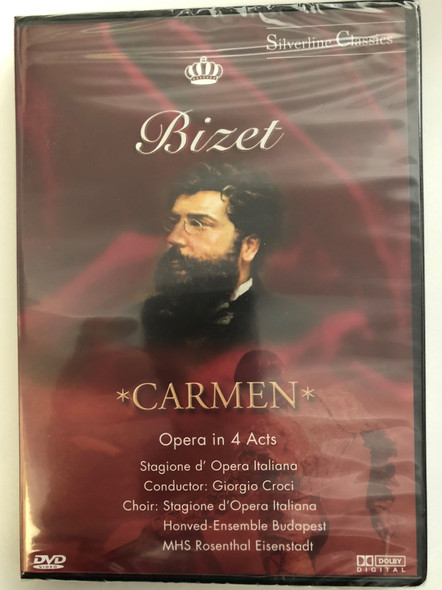 Georges Bizet DVD 1998 Carmen / Directed by Giorgio Croci / Opera in 4 acts / Vocals: Malgorzata Walewska, Mario Malagnini, Boaz Senator / Wolfgang Werner, Silverline Classics (4028462800187)