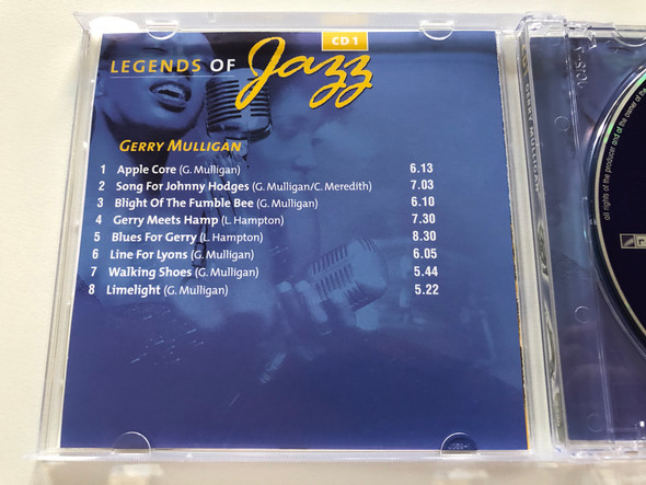 Legends Of Jazz - Gerry Mulligan - CD 1 / Rainbowcd.com Audio CD / 6290