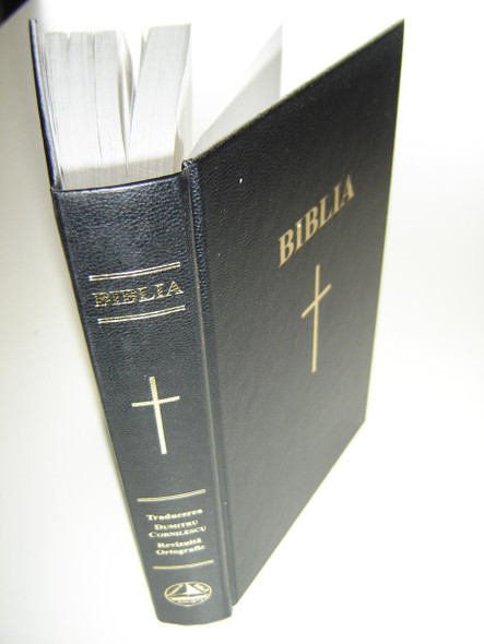 Romanian Midsize Hardcover Bible Words of Christ in Red / Biblia sau Sfanta