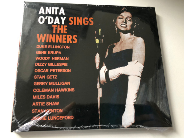 Anita O'Day Sings The Winners / Duke Ellington, Gene Krupa, Woody Herman, Dizzy Gillespie, Oscar Peterson, Stan Getz, Gerry Mulligan, Coleman Hawkins, Miles Davis, Artie Shaw, Stan Kenton, Jimmie Lunceford / Jazz Track Audio CD / JT954