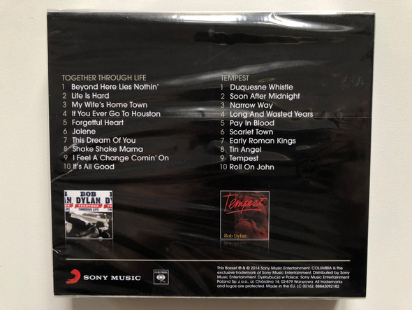 Bob Dylan – Tempest / Columbia Audio CD 2012 / 88725457602