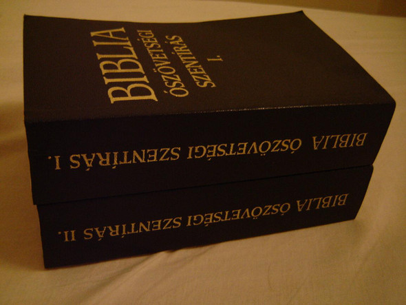 Biblia Magyar Ószövetségi Szentírás I-II / Hungarian Large Print Old Testament Catholic with Sudy notes