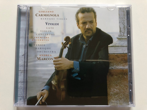 Vivaldi - Late Violin Concertos / Giuliano Carmignola, Baroque Violin / Premiere Recording, Venice Baroque Orchestra, Andrea Marcon / Sony Classical Audio CD 2001 / SK 89362