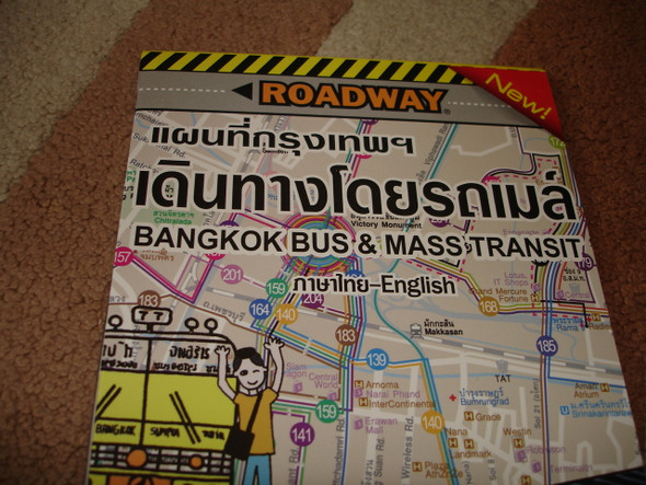 Bangkok Bus & Mass Transit Map / Thai - English / Details of 197 Bus Routes