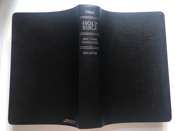 Large Print NLT Holy Bible - Black Bonded Leather with thumb index and silver edges / Personal Size Bible / New Living Translation / Tyndale House Publishers 2013 / In protective box (9781414387727)