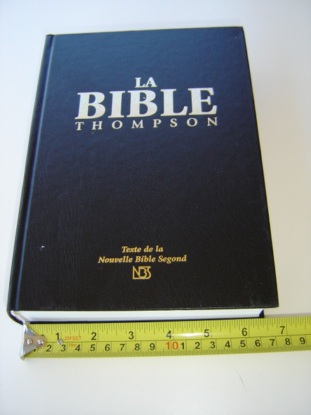 La Bible Thompson Avec Chaine De References / Black French Thompson Chain Study Bible