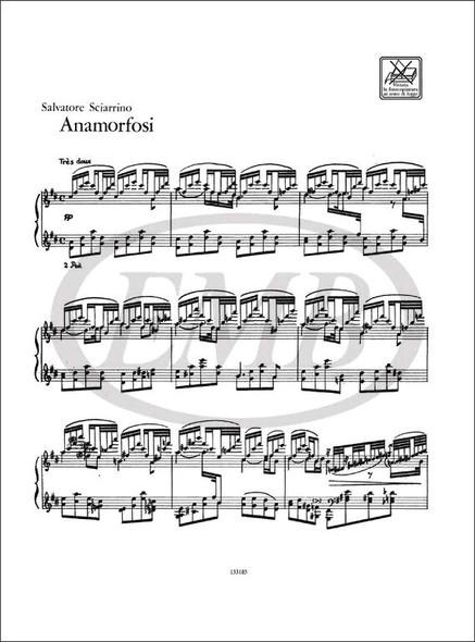 Sciarrino, Salvatore: ANAMORFOSI, PER PIANOFORTE / Ricordi Americana / 2001