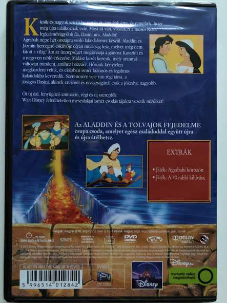 Aladdin and the King of Thieves (1996) DVD 2013 Aladdin és a tolvajok fejedelme / Directed by Tad Stones / Starring: Scott Weinger, Robin Williams, John Rhys-Davies, Gilbert Gottfried (5996514012842)