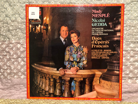 Mady Mesplé, Nicolai Gedda, Orchestre Du Théâtre National De L'Opéra, Pierre Dervaux - Duos D'Opéras Français / Le Roy D'Ys; Manon; Les Pecheurs De Perles; Romeo Et Juliette; Les Huguenots / La Voix De Son Maître LP Stereo / 2C 069-14010