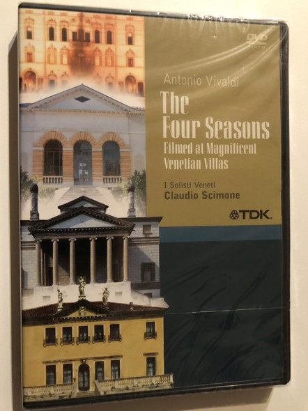 The Four Seasons / I Solisti Veneti, Claudio Scimone / Antonio Vivaldi / Filmed at Magnificent Venetian Villas / Regione del Veneto / 2004 DVD (5450270012183)